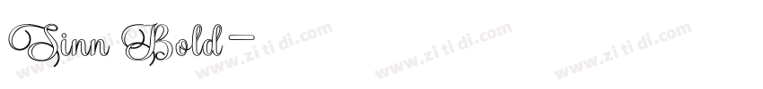 Sinn Bold字体转换